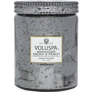 Voluspa Large Jar Candle Makassar Ebony & Peach 100h - 510 g
