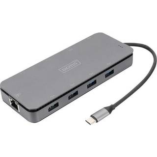 DIGITUS - docking station - USB-C - VGA HDMI - GigE