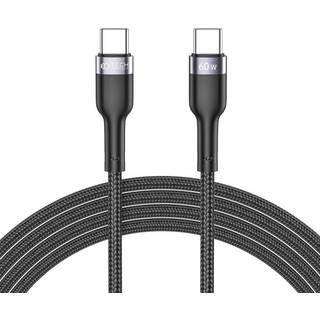 Tech-Protect Ultraboost USB-C til USB-C Kabel PD60W/3A 2m - Sort