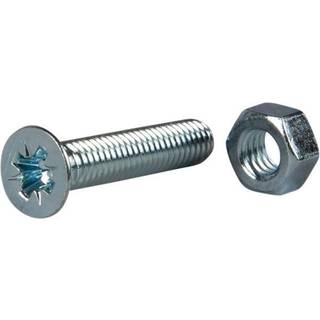 ESSVE 530068 Maskinskrue med møtrik MFX, forsænket, FZB M5 x 40 mm, pakke med 8 stk