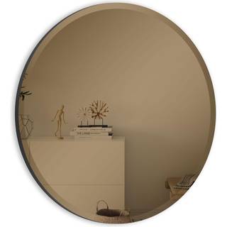 INCADO - Bronze spejl med facet (Producent: INCADO, Variant: Ø80 cm)