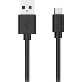 Smartline - Mikro USB 1m USB-A - Sort