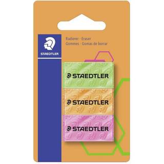 Staedtler viskelæder 3-pak - neonfarver (På lager i butik)