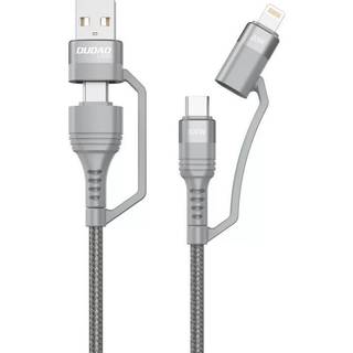 Dudao - USB cable L20xs 4in1 USB C Lightning USB A 2 4A 1m gray