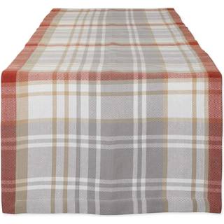 DII Thanksgiving hyggelig picnic plaid bordløber 14x72 """"