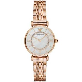 Emporio Armani Gianni T-bar Rosegold White Dameur AR1909