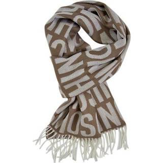 Gråt merino tørklæde fra Moschino