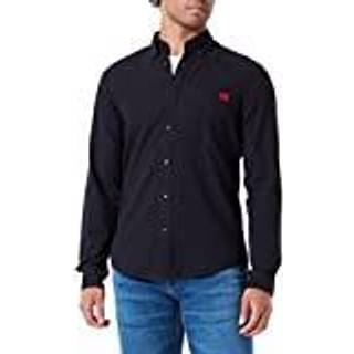 HUGO Long Sleeved Evito Shirt Black