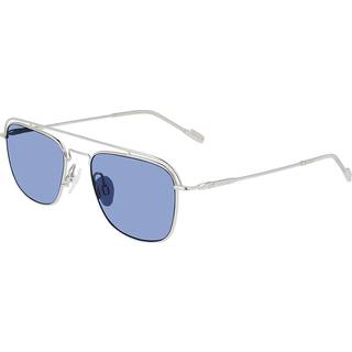 Calvin Klein Mand CK21107S 045 Solbriller Metal Sølv Blå Firkantet