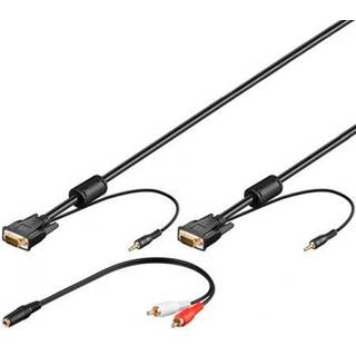 Goobay Full HD SVGA Monitorkabel +3,5mm Audio - 15 meter