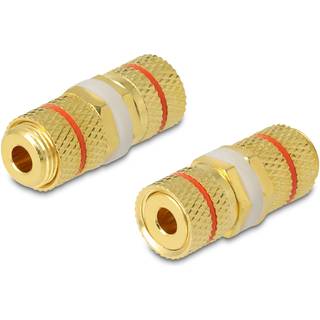 Delock højttalerstik adapter - 1 stk - Rød ring
