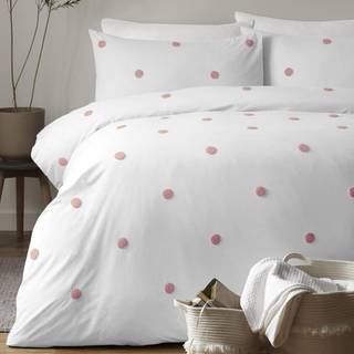 Appletree Appletree Pink Dot Garden 100% Pure Cotton Duvet Cover and Pillowcase Set