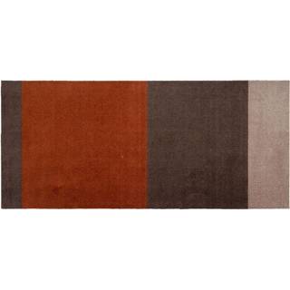 tica copenhagen Stripes by tica, horisontal, entrétæppe/løber Brown/terrakotta 90x200 cm