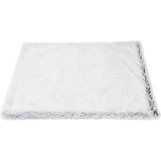 Fluffy Sofatæppe 100x70cm, Frossen Hvid Hundetæppe