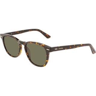 Calvin Klein Unisex CK22515S 237 Solbriller Acetat Havana Grøn Rund Normal