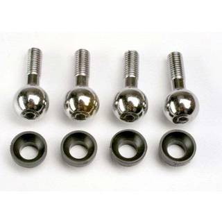 Traxxas TRX-4933 Pivot balls (4)/ pivot ball cap bushin