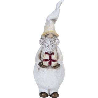 Santa Svante med gave, H10 cm