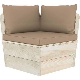 pallehynder 3 stk. oxfordstof gråbrun