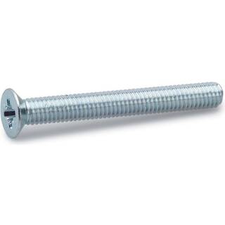 FAST maskinskrue med undersænket hoved, elforzinket, 6,0 x 20 mm - 100 stk.