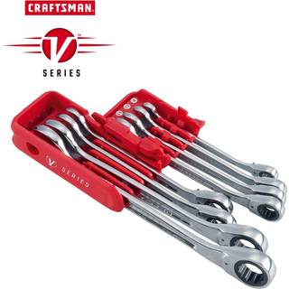 H?ndv?rker V-serie-kombination Ratchet-skruen?gle s?t MM 8-stykke (CMMT87375V)