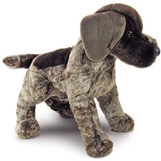 Douglas Wolfgang Tysk Pointer plys-hund - Realistisk race-specifik plys-hvalp, blødt krammedyr med næse i læderlook