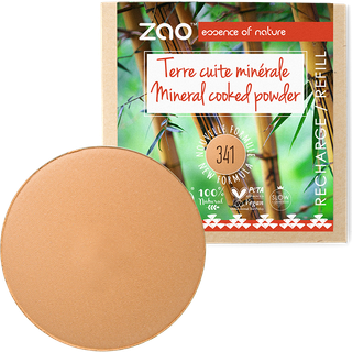 Zao Ansigt Mineral powder Refill Cooked Powder Natural 341 Golden Copper 15 g (5.104,00 kr / 1 kg) - 15 g