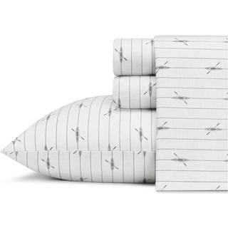 Eddie Bauer - Twin Sheets Cotton Percale Bedding Set Crisp & Cool Home Decor Dorm Room Essentials (Downstream Twin)