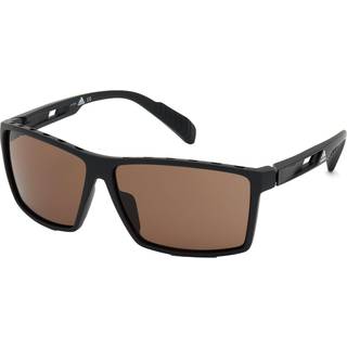 Adidas Sport Mand SP0010 02E Solbriller Plast Sort Brun Firkantet Normal
