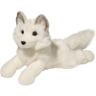 Douglas Yuki Arktisk polarræv i plys - 14 tommer Floppy, ultra-blød hvid ræv med ravfarvede øjne, airbrushede ører, livagtige detaljer