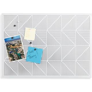 Umbra Trigon Wall Montered Bulletin Board Magnetic Board and Message Board White