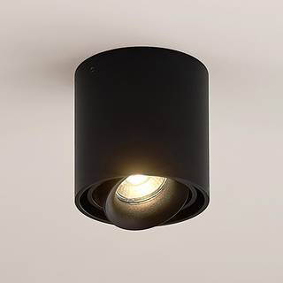 Arcchio downlight Walza, sort, metal, Ø 9,3 cm, GU10