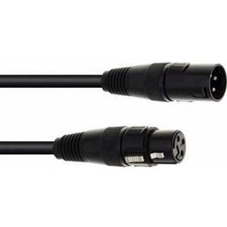Eurolite DMX cable XLR 3pin 20m bk TILBUD NU kabel