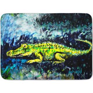 """" Caroline's Treasures Sneaky Alligator Floor Mat 19 """" """" X 27 """" """" Multicolor """"