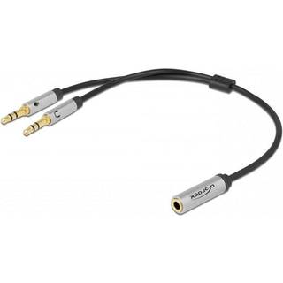 Delock Headset Adapter til PC - Sølv