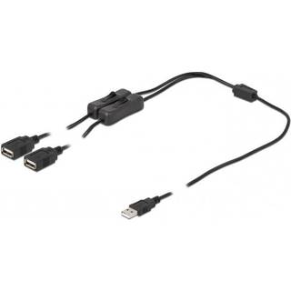 Delock USB Splitter Kabel - 1 til 2 - 1 m