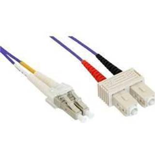 InLine LC-SC, multimode 50/125µm fiberkabel, længde 2 m