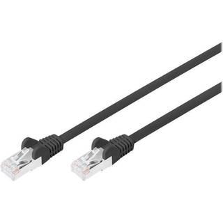 DIGITUS patch cable - 5 m - black - Sort - 5 meter