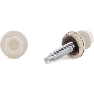 Arvid Nilsson Facadeskrue, FZB ST4,8x35, Vit, 250st