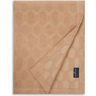 Lexington Jacquard Cotton Velvet Sengetæppe Dark Beige 260x240cm