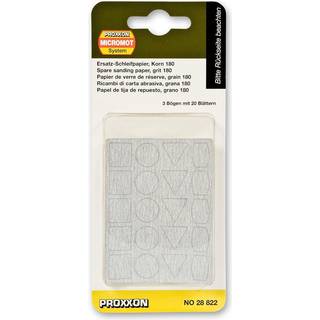 Proxxon slibepapir PS 13- 3 kort, korn 180 - 28822