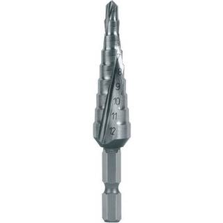 Trappebor HSS 1/4" 6kt. bit-skaft 9H 4,0-12,0mm