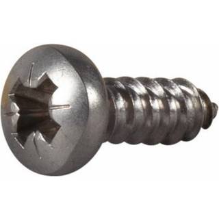 ESSVE 550080 Pladeskrue A4, rundt hoved 4,2 x 13 mm, pakke med 15