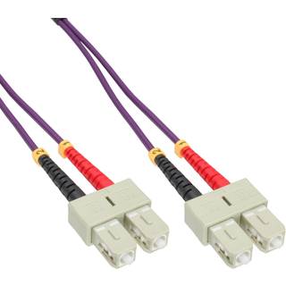 InLine SC-SC, multimode 50/125µm lyslederkabel, længde 2 m