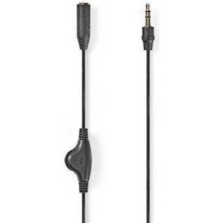Nedis Stereo Audio kabel | 3.5 mm Hanstik | 3.5 mm Hunstik | Nikkelplateret | 1.00 m | Runde | Sort | Box