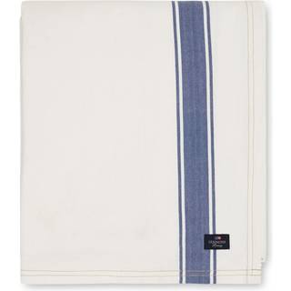 Lexington Icons Cotton Herringbone dug 150x250cm Hvid-blå