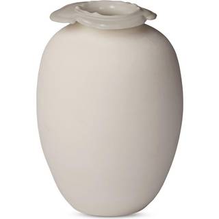 Northern Brim Vase H18 Beige