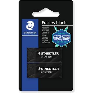 Staedtler RASOPLAST VISKEGUMMI SORT 2/BK
