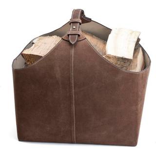 Ørskov 45 cm Brændekurv - Brun Ruskind