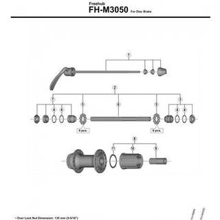 Lagerkone Shimano FH-RM35 højre