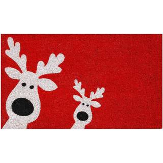 Calloway Mills 101801729 Peeking Reindeer Doormat 17 """" X 29 """" R?d/hvid